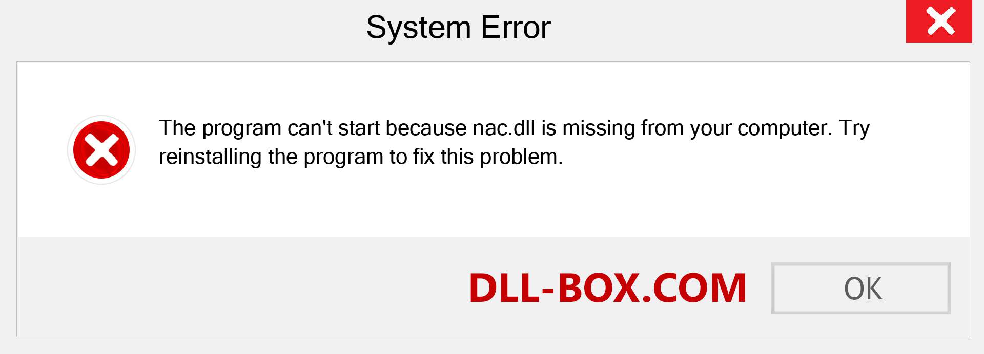  nac.dll file is missing?. Download for Windows 7, 8, 10 - Fix  nac dll Missing Error on Windows, photos, images